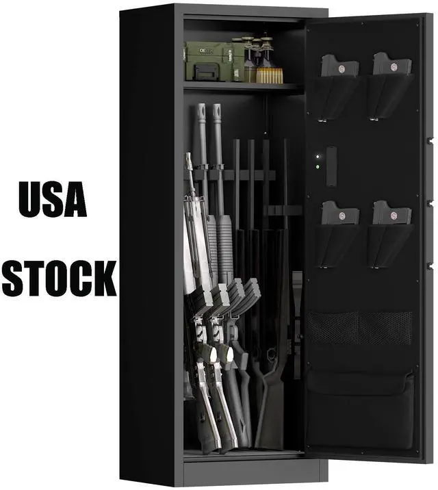 Main image of LOYISIKE US Stock Fireproof Large 6 Gun safe Cabinet, Waterproof Gun Safe Pistol Pouches