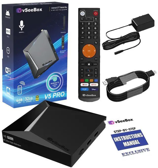 Main image of 2025 New Box Vseebox V5 Pro 4GB+32GB Officially Authorized Voice Control
