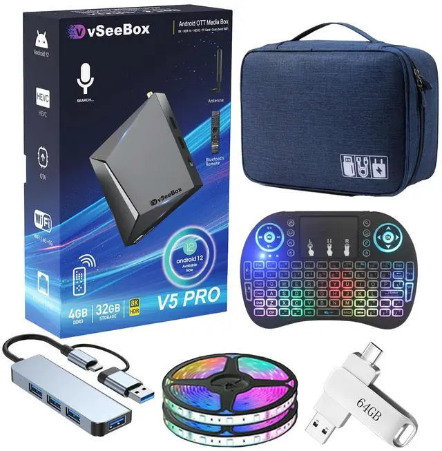 Main image of 2025 New Box vSeebox V5 Pro 4GB+32GB 6K HD Gift Accessory Pack