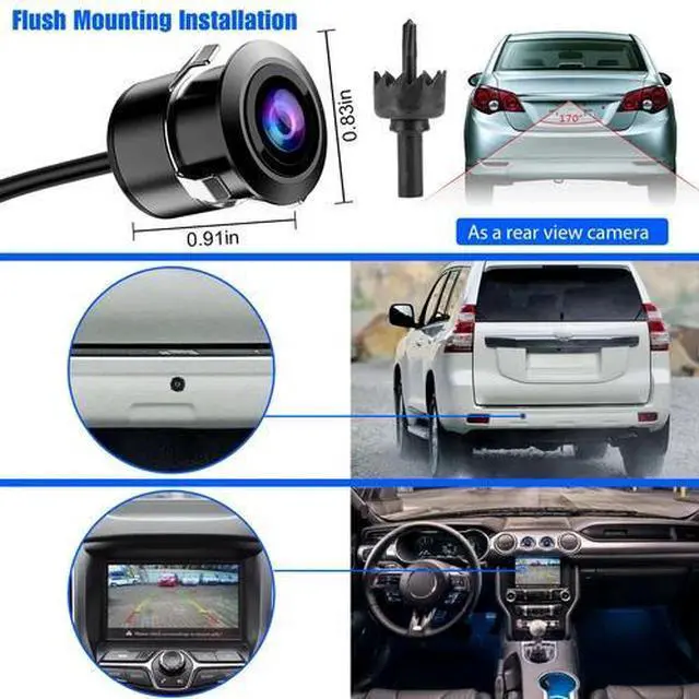 Alt view image 6 of 7 - Car Rear View Backup Reverse Camera Parking Cam HD Night Vision Waterproof 170°