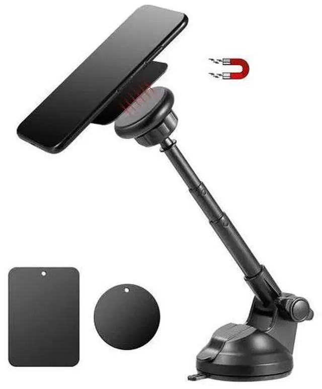 Main image of Telescopic Magnetic Car Dashboard Windshield Phone Holder Mount Stand GPS Cradle