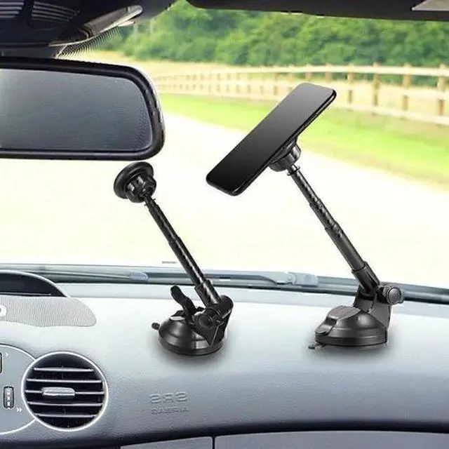 Alt view image 3 of 7 - Telescopic Magnetic Car Dashboard Windshield Phone Holder Mount Stand GPS Cradle