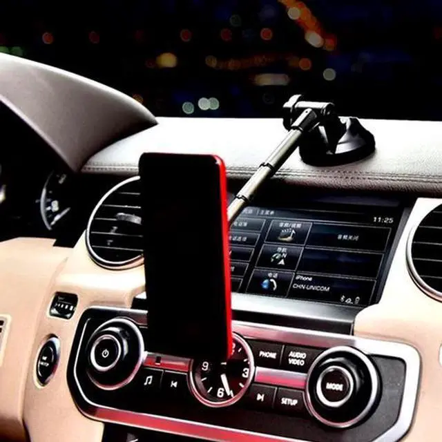 Alt view image 7 of 7 - Telescopic Magnetic Car Dashboard Windshield Phone Holder Mount Stand GPS Cradle