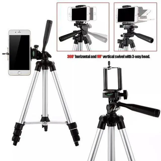 Alt view image 7 of 7 - Professional Camera Phone Holder Tripod Stand for Smartphone iPhone Samsung+ Bag