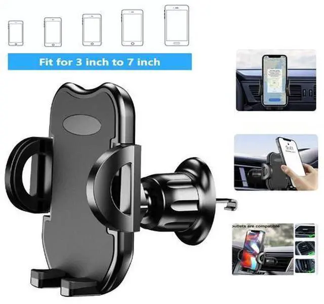 Alt view image 3 of 7 - Air Vent Car Phone Holder Universal Car Mount for iPhone 14 15 Samsung Phone GPS