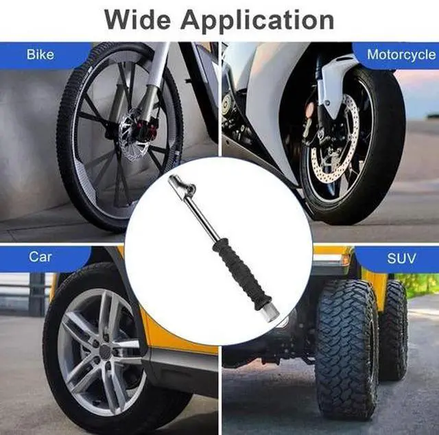 Alt view image 6 of 7 - Dual Head Air Chuck 1/4" FNPT Straight Foot Lock On Truck RV Tire Inflate Chuck