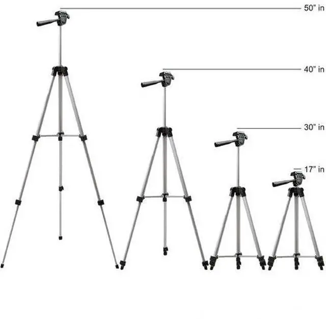 Alt view image 4 of 5 - 50" Inch Tripod For Camera/Camcorders Canon Sony Nikon DSLR Cameras w Carry Bag