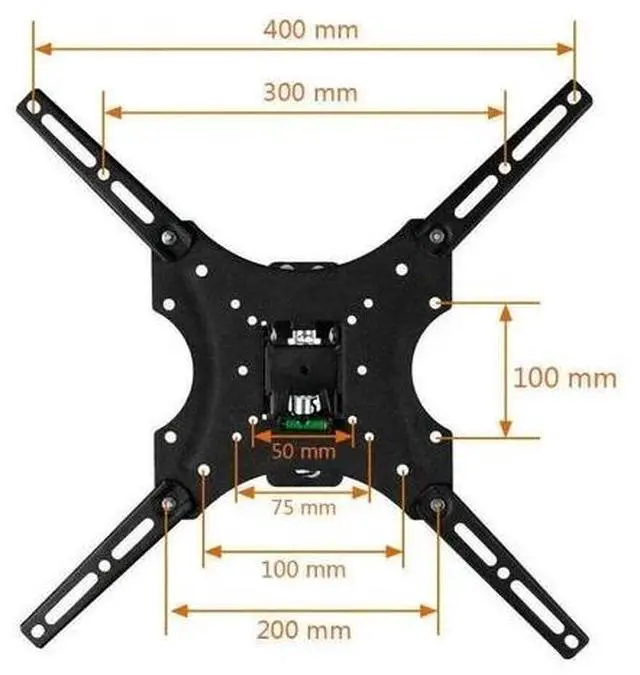 Alt view image 3 of 7 - Full Motion TV Wall Mount Bracket Swivel Tilt for 26 32 36 37 40 42 46 49 50 55"