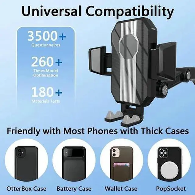 Alt view image 6 of 7 - Universal Car Truck Mount Phone Holder Stand Dashboard/Windshield For Cell Phone