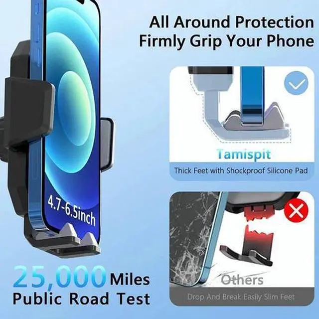 Alt view image 7 of 7 - Universal Car Truck Mount Phone Holder Stand Dashboard/Windshield For Cell Phone
