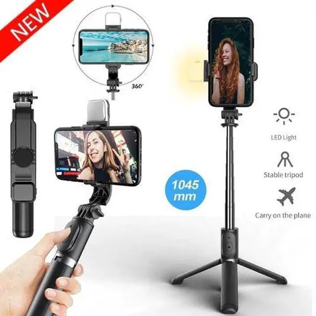 Main image of Tríodo remoto para selfie stick teléfono soporte de escritorio soporte para iPhone/Samsung EE. UU.