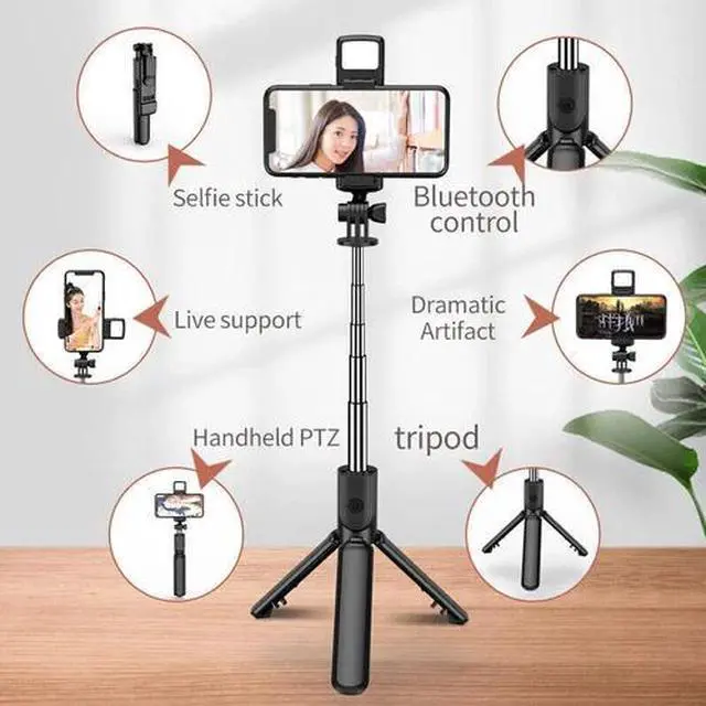 Alt view image 5 of 7 - Tríodo remoto para selfie stick teléfono soporte de escritorio soporte para iPhone/Samsung EE. UU.