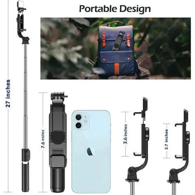 Alt view image 6 of 7 - Tríodo remoto para selfie stick teléfono soporte de escritorio soporte para iPhone/Samsung EE. UU.