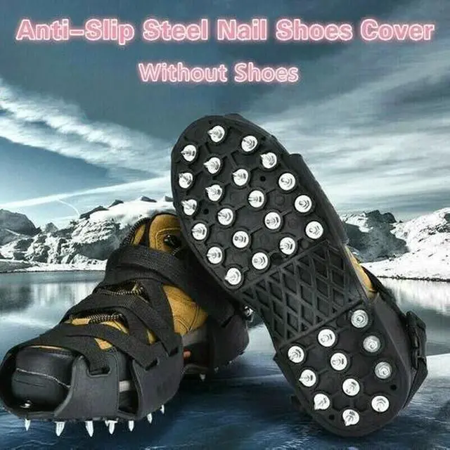 Alt view image 2 of 7 - 32-toothselected Steel Snag Outdoor Anti-slip Grips Spikes Shoes Cover For Snow And Ice Hiking