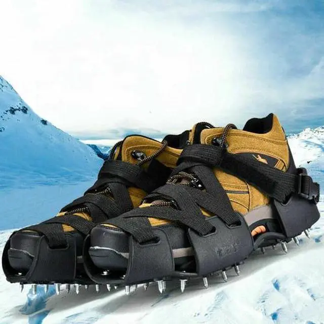 Alt view image 3 of 7 - 32-toothselected Steel Snag Outdoor Anti-slip Grips Spikes Shoes Cover For Snow And Ice Hiking