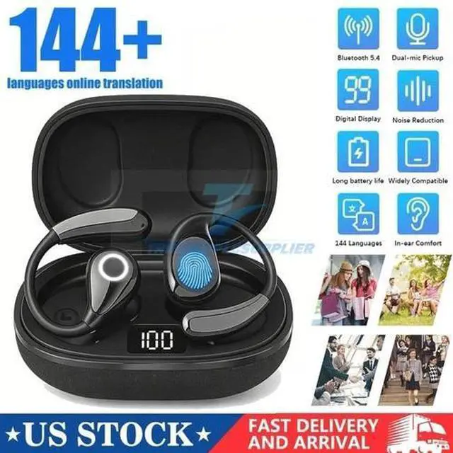 Main image of AI Language Translator Earbuds Device Real-time Smart Instant 144 Languages New