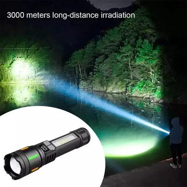 Alt view image 5 of 7 - 2pc 99000000 Lumens Super Bright LED USB Flashlight Rechargeable Work Light