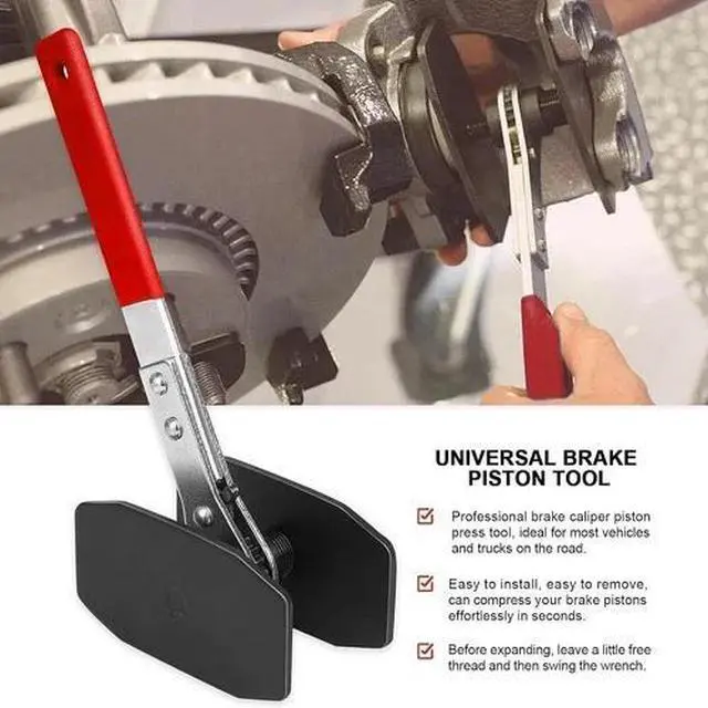 Alt view image 6 of 7 - Ratcheting Brake Caliper Piston Spreader Press Tool Car Ratchet Caliper Spreader