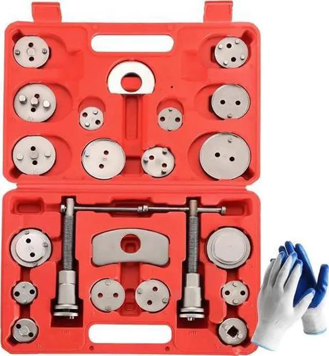 Main image of 24pc Disc Brake Caliper Tool Set Piston Rewind Compressor Kit for Auto Repair