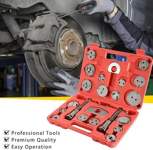 Alt view image 5 of 7 - 24pc Disc Brake Caliper Tool Set Piston Rewind Compressor Kit for Auto Repair