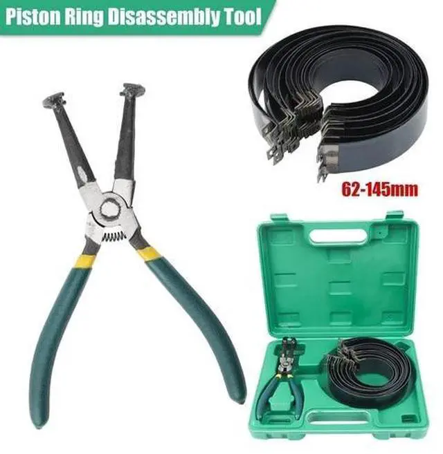 Alt view image 2 of 7 - Professional Piston Ring Compressor Cylinder Installer Pliers & 14 Band Tool Kit
