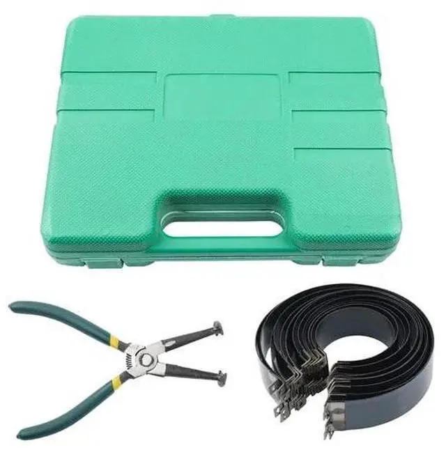 Alt view image 6 of 7 - Professional Piston Ring Compressor Cylinder Installer Pliers & 14 Band Tool Kit