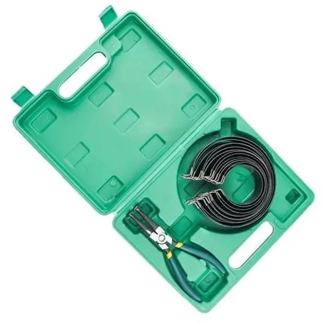 Alt view image 7 of 7 - Professional Piston Ring Compressor Cylinder Installer Pliers & 14 Band Tool Kit