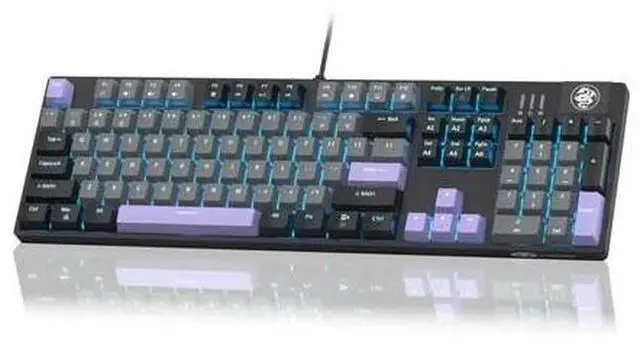 Main image of Mechanical Gaming Keyboard, Wired USB RGB Backlit Keyboard, 104-Key 100% Anti...