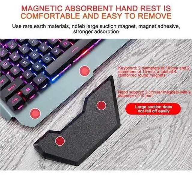 Alt view image 5 of 7 - K618 Mechanical feel Gaming Keyboard and Modes RGB Backlight Wired Keyboard