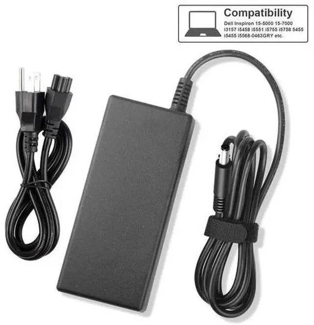 Alt view image 2 of 7 - For Dell HA45NM140 0285K Laptop Ac Adapter Charger & Power Cord 45W 19.5V 2.31A