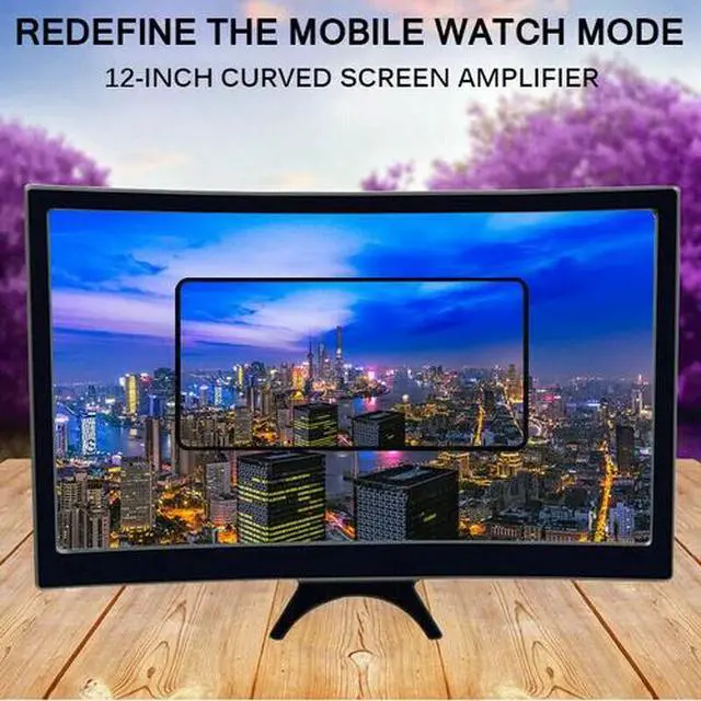 Alt view image 4 of 7 - 12" 3D Mobile Phone Screen Magnifier HD Video Smartphone Amplifier Stand Bracket