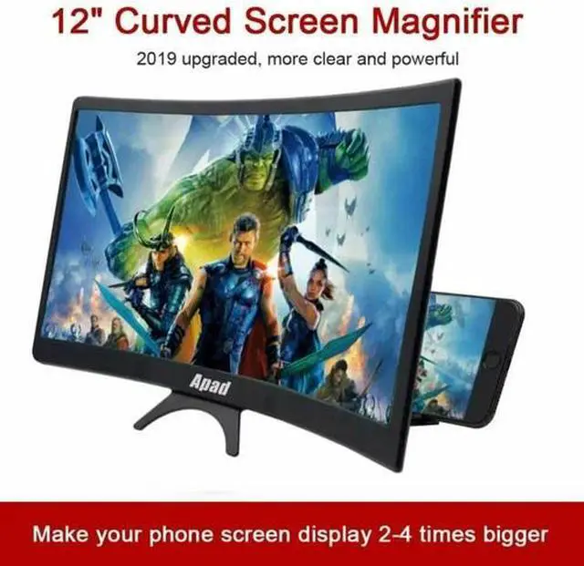 Alt view image 7 of 7 - 12" 3D Mobile Phone Screen Magnifier HD Video Smartphone Amplifier Stand Bracket