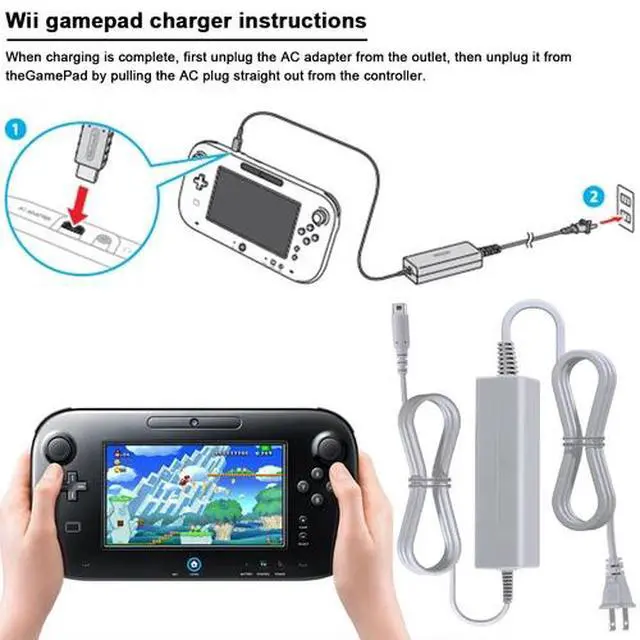 Alt view image 2 of 6 - AC Adapter Charger Power Supply Cord Cable for Nintendo Console Wii W US PLUG