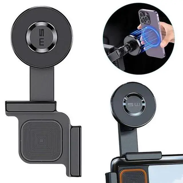 Alt view image 2 of 7 - For Tesla Model 3/Y Magnetic Touch Screen Phone Holder Mount for iPhone MagSafe