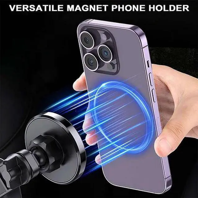 Alt view image 3 of 7 - For Tesla Model 3/Y Magnetic Touch Screen Phone Holder Mount for iPhone MagSafe