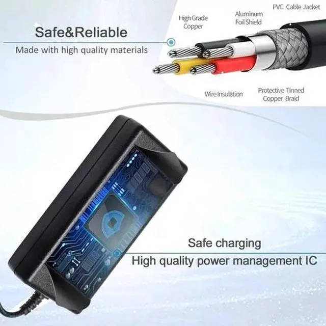 Alt view image 3 of 5 - New Charger for Razor E100 E200 E200S E175 E300 E300S E125 E150 E500 PR200 E225S