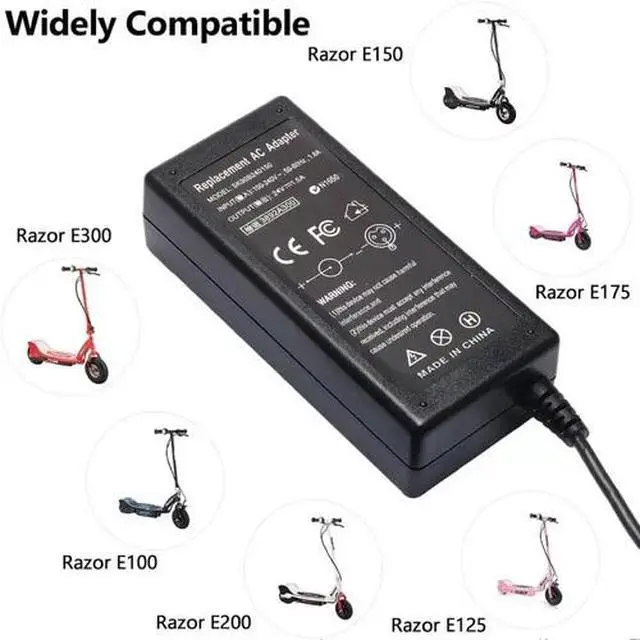 Alt view image 5 of 5 - New Charger for Razor E100 E200 E200S E175 E300 E300S E125 E150 E500 PR200 E225S