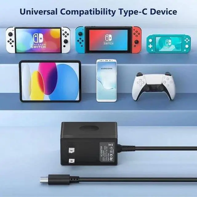 Alt view image 4 of 4 - USB-C Wall Charger Power Supply 5v2.6A Universal Portable Travel Power Adapter