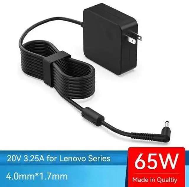 Main image of Laptop Charger 65W/45W Round Tip AC Adapter for Lenovo IdeaPad 1/3/5 Slim Flex