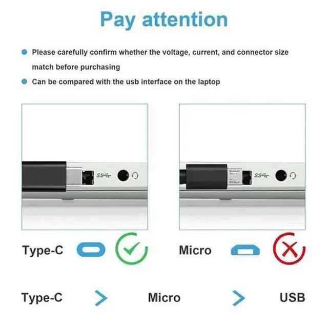Alt view image 7 of 7 - 65W USB-C Type-C PD Fast Charger AC Adapter Laptop Charger Universal PowerSupply