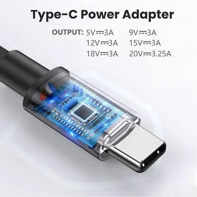 Alt view image 4 of 5 - 65W USB-C Power Adapter Compatible for HP ProBook 465 445 460 440 450 455 G10