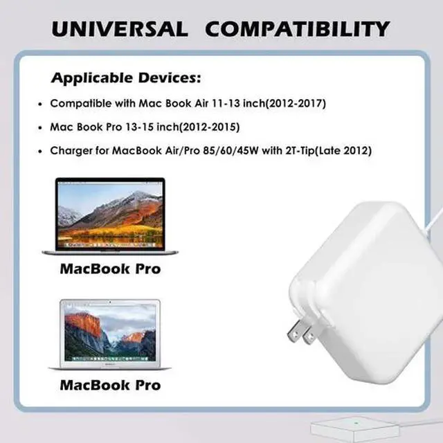 Alt view image 3 of 5 - 85W New For MacSafe2 Power Adapter for Macbook Pro 15 17'' 2012-2015 A1424 A1398