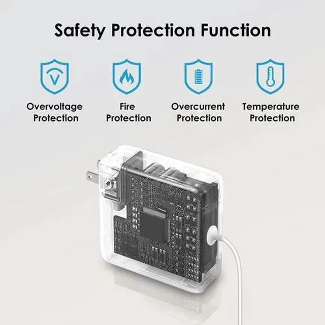 Alt view image 4 of 5 - 85W New For MacSafe2 Power Adapter for Macbook Pro 15 17'' 2012-2015 A1424 A1398