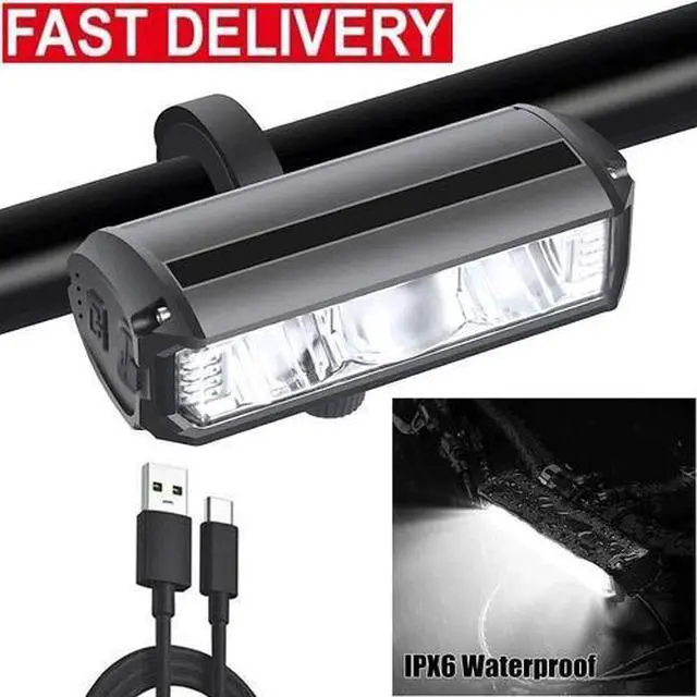 Main image of Bicycle Light Rechargeable Bike LED Lamp Outdoor Torch Front Handlebar Headlight