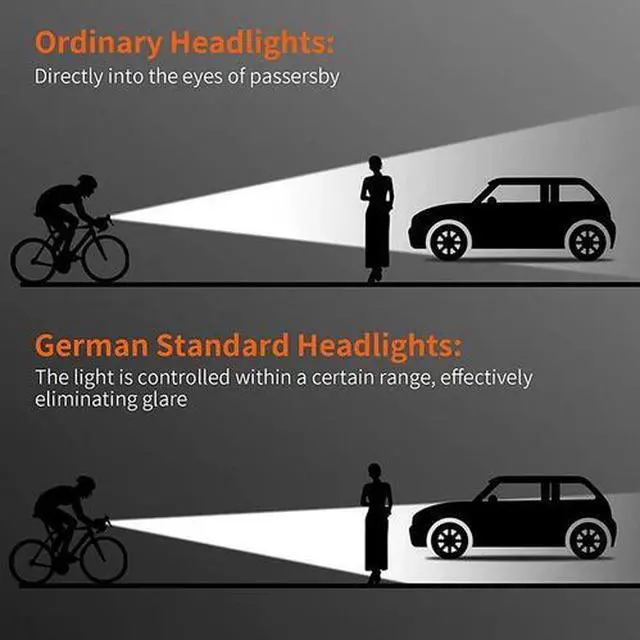 Alt view image 4 of 7 - Bicycle Light Rechargeable Bike LED Lamp Outdoor Torch Front Handlebar Headlight