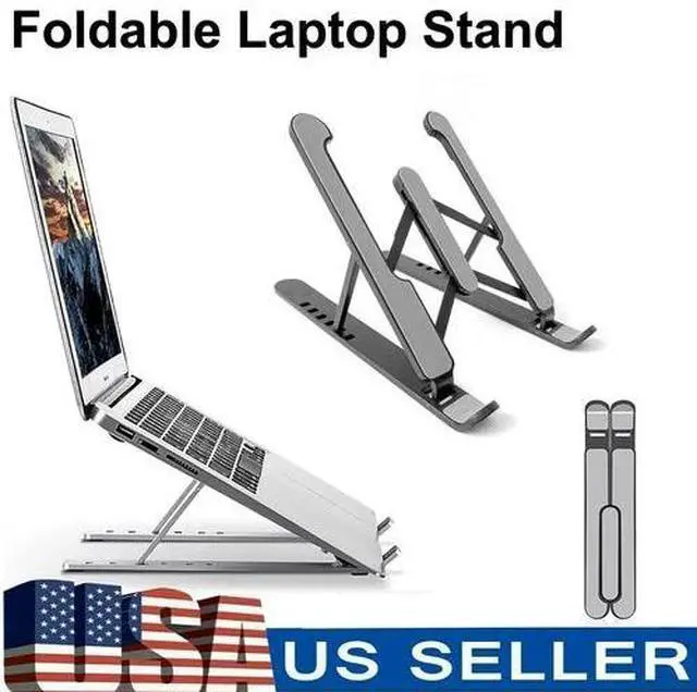 Main image of Adjustable Foldable Laptop Stand Ergonomic Notebook Riser Computer Holder Desk
