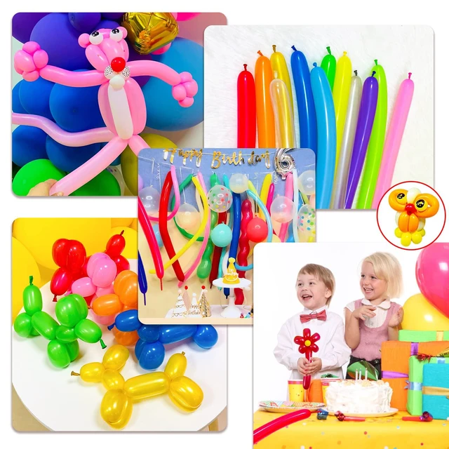 Alt view image 7 of 7 - 100Pcs Long Grey 260 Balloons Thickened Latex Twisting Balloons, Long Magic Balloons for Grey Balloon Garland Kit Boys Birthday Baby shower Party Decorations