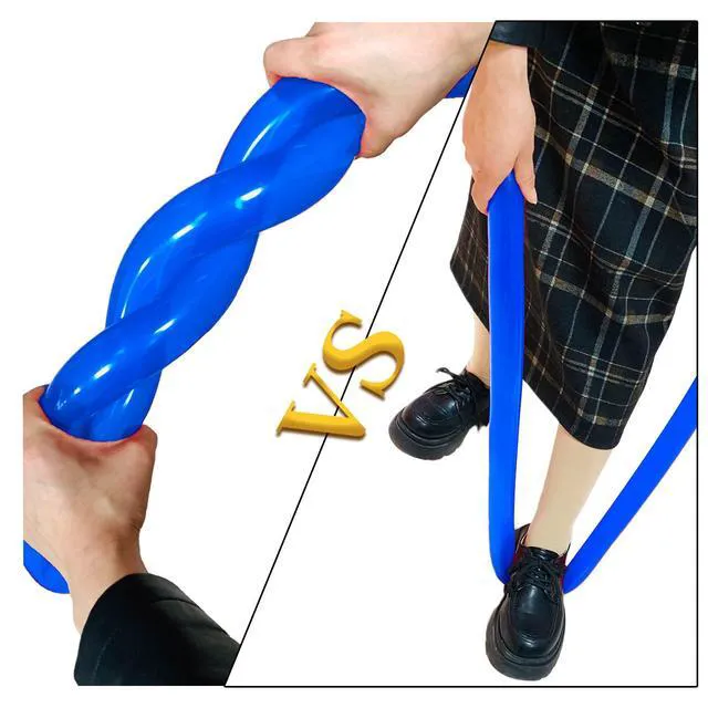 Alt view image 2 of 7 - 260Q Blue Twisting Balloons 100 Pack, Premium Long Latex Balloons for Balloon Animals, Balloon Sculptures, Birthday Party, Baby Shower, Wedding Decorations