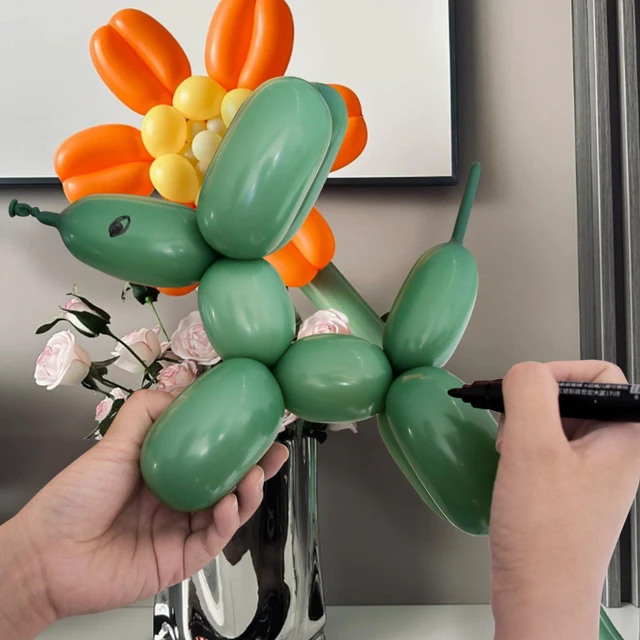 Alt view image 5 of 7 - 100pcs Sage Green 260 Balloons, Thickening Latex Green 260q Balloon for Animal Model, Long Twisting Balloons for Halloween Xmas Presents, Animal Shape, Birthdays Clowns. (Sage Green)
