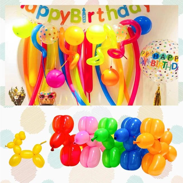 Alt view image 3 of 7 - Black 260 balloons, Thickening Latex Black 260q Balloons for Animal Model, 100pcs Long Twisting Balloons for Halloween Xmas Presents, Animal Shape Weddings, Birthdays Clowns.